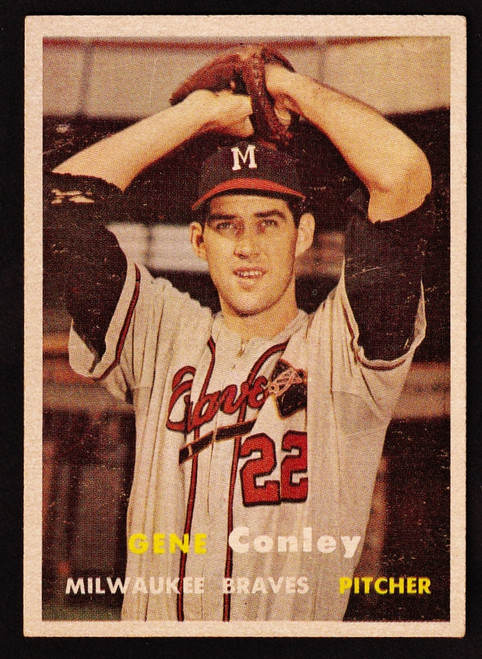 1957 Topps #028 Gene Conley EX