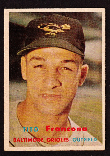 1957 Topps #184 Tito Francona RC VGEX