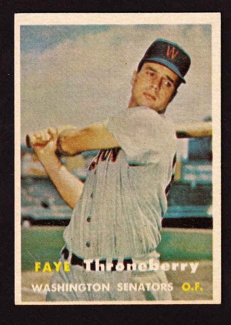 1957 Topps #356 Faye Throneberry EX-