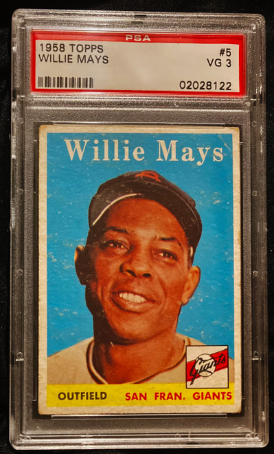 1958 Topps #005 Willie Mays PSA 3