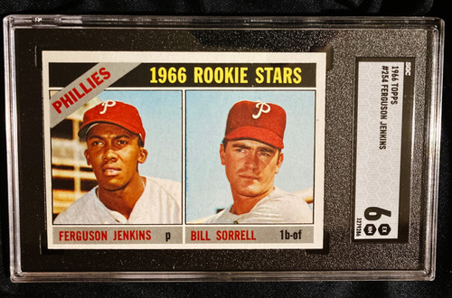 1966 Topps #254 Fergie Jenkins RC SGC 6