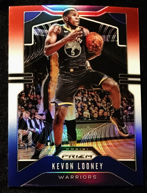 2019 Panini Prizm #104 Kevin Looney Red White & Blue Refractor NMMT or Better