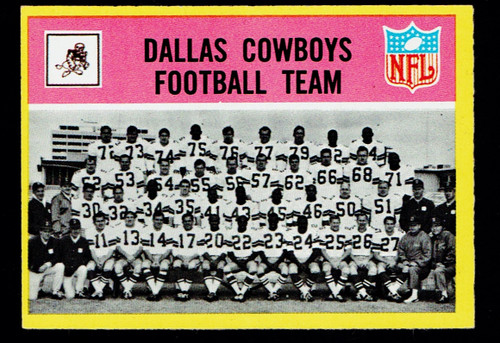 1967 Philadelphia #049 Dallas Cowboys Team EX+