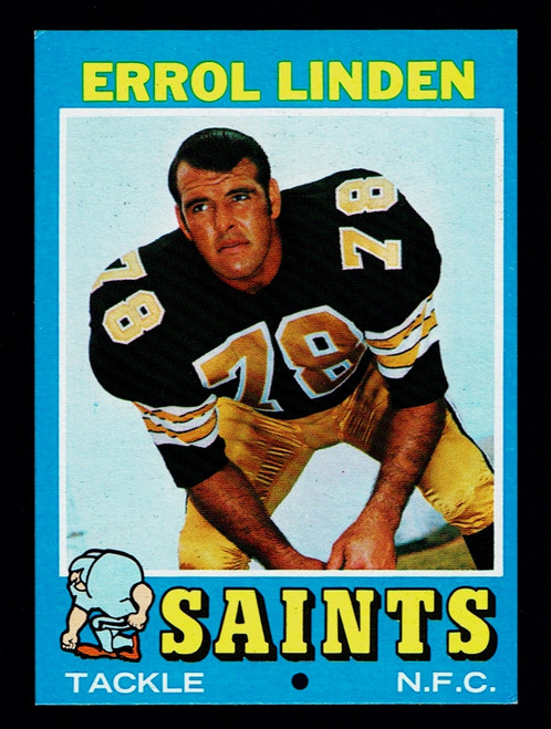 1971 Topps #117 Errol Linden RC EX+