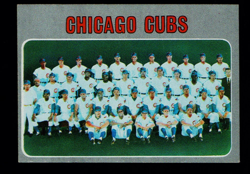 1970 Topps #593 Chicago Cubs Team Poor