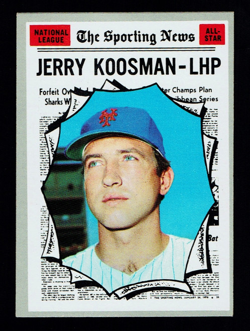 1970 Topps #468 Jerry Koosman AS Poor