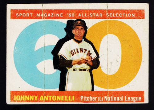 1960 Topps #572 Johnny Antonelli Poor