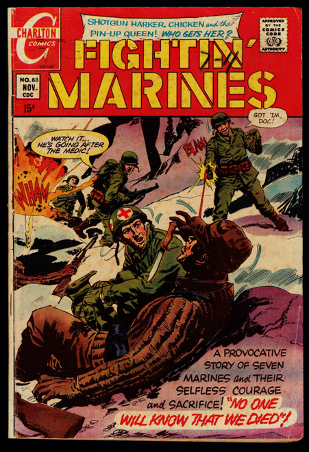 1969 Charlton Fightin' Marines #88 VG