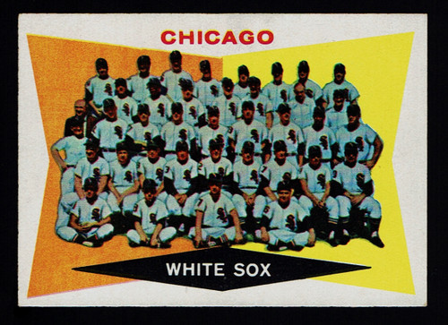 1960 Topps #208 Chicago White Sox Team Unmarked Checklist EX+