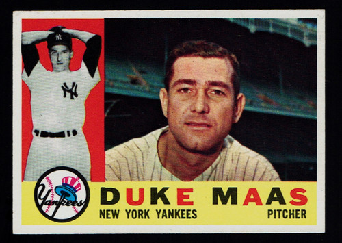 1960 Topps #421 Duke Maas EX+