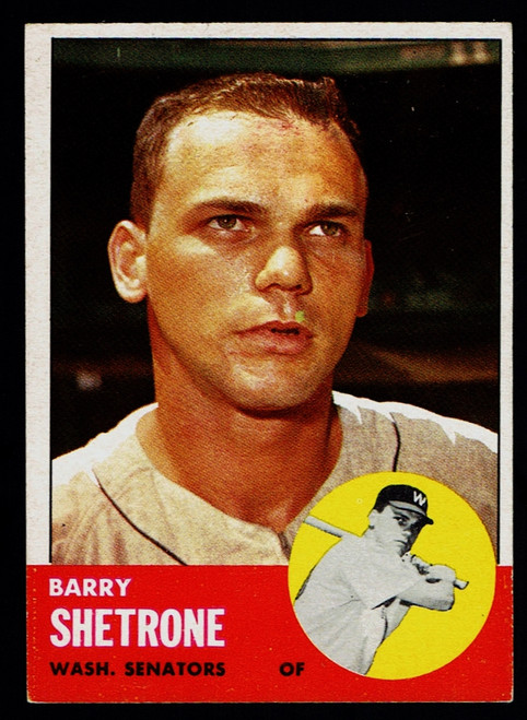 1963 Topps #276 Barry Shetrone EX