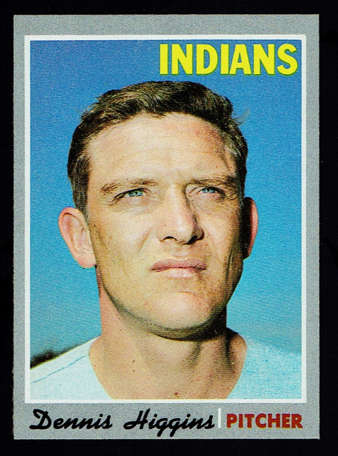 1970 Topps #257 Dennis Higgins NM