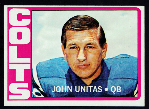 1972 Topps #165 John Unitas EXMT B