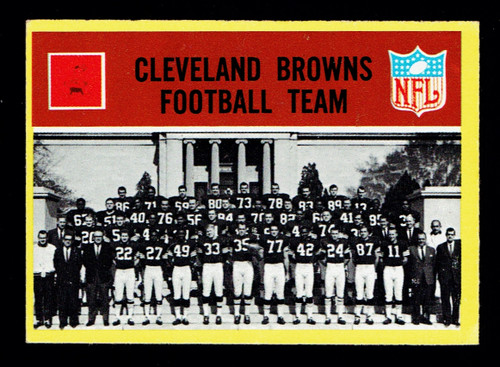 1967 Philadelphia #037 Cleveland Browns Team EX