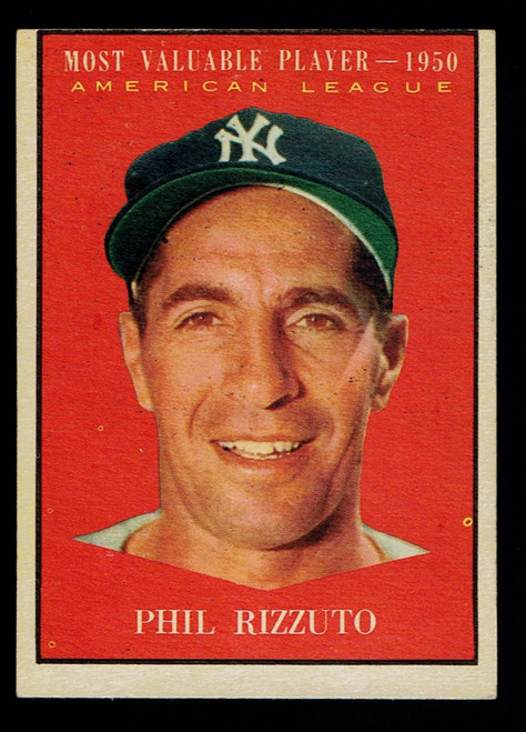 1961 Topps #471 Phil Rizzuto MVP Poor