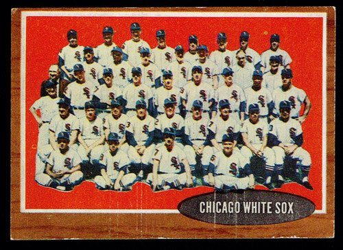 1962 Topps #113 Chicago White Sox Team VGEX