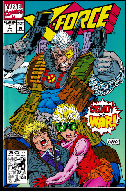 1992 Marvel X-Force #07 VF+