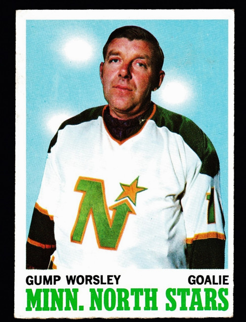 1970 topps #040 Gump Worsley EX-