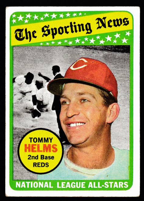 1969 Topps #418 Tommy Helms AS VGEX