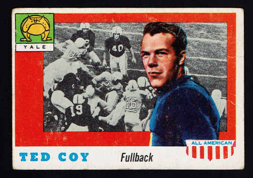 1955 Topps All American #083 Ted Coy Poor