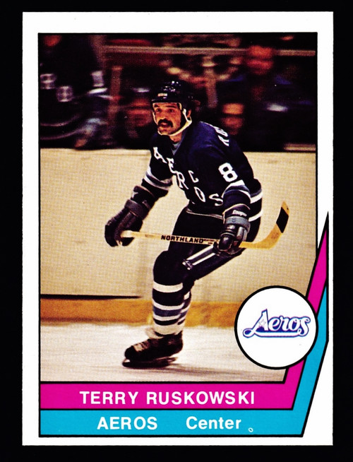 1977 OPC WHA #37 Terry Ruskowski EXMT