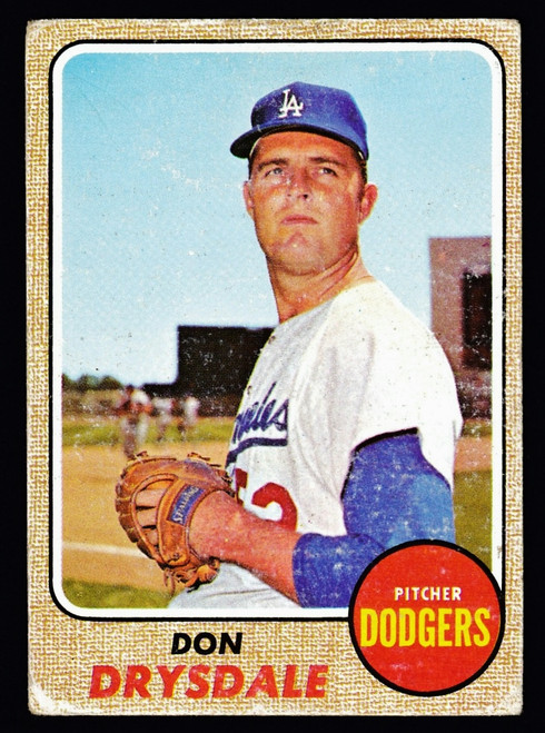 1968 Topps #145 Don Drysdale GD