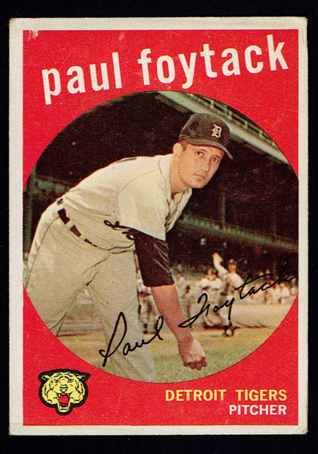 1959 Topps #233 Paul Foytack GD