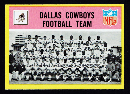 1967 Philadelphia #049 Dallas Cowboys Team NM