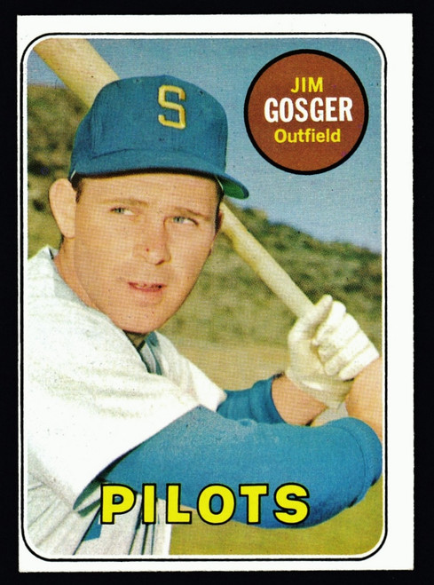 1969 Topps #482 Jim Gosger Yellow Name VGEX