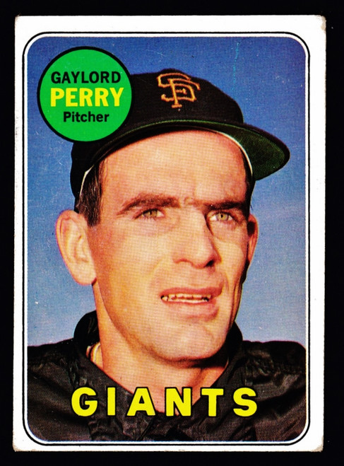 1969 Topps #485 Gaylord Perry Yellow Letters GD+