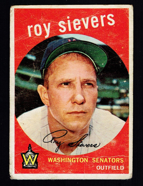 1959 Topps #340 Roy Sievers Poor