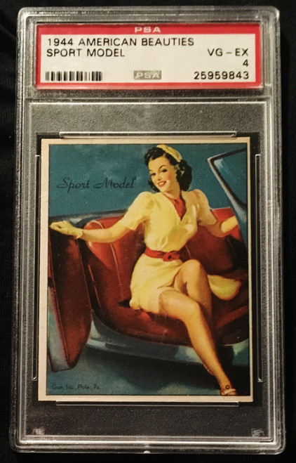 1944 Gum Inc. American Beauties Sport Model PSA 4