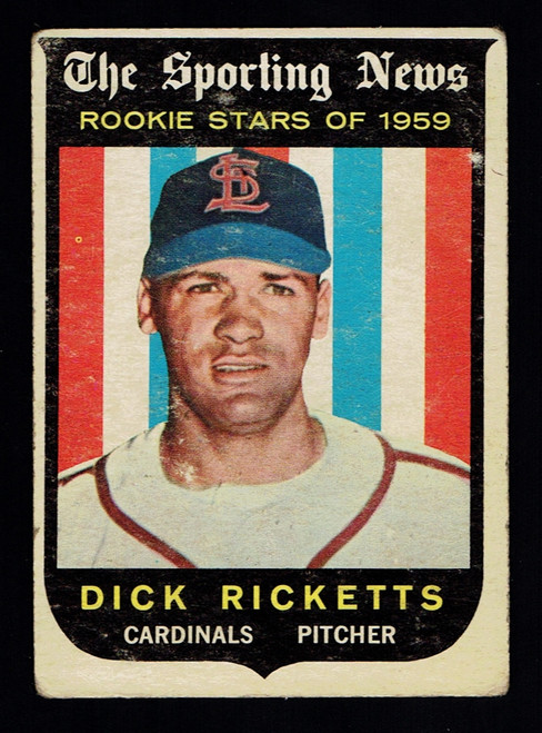 1959 Topps #137 Dick Ricketts RC GD