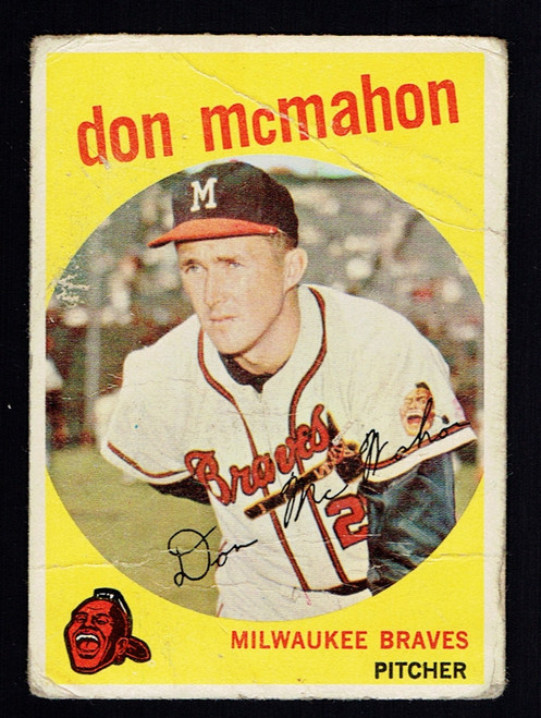 1959 Topps #003 Don McMahon Poor
