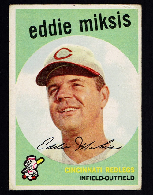 1959 Topps #058 Eddie Miksis VG