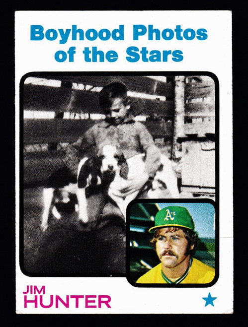 1973 Topps #344 Boyhood Photos Jim Hunter Fair