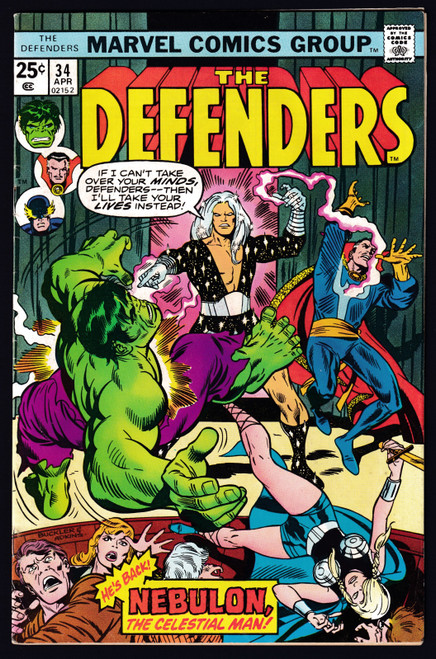 1976 Marvel The Defenders #34 VF-