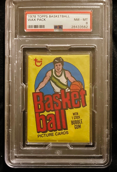 1978 Topps Basketball Wax Pack PSA 8