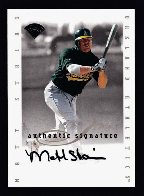 1996 Leaf Signature Series Extended Matt Stairs Auto NMMT or Better