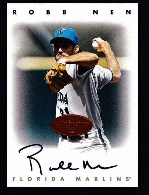 1996 Leaf Signature Series Robb Nen Bronze Auto NMMT or Better