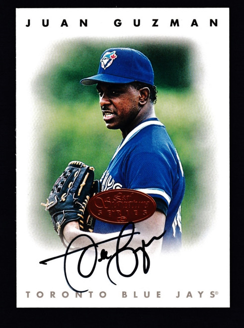 1996 Leaf Signature Series Juan Guzman Bronze Auto NMMT or Better