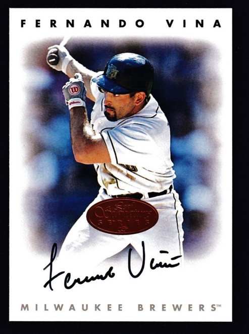 1996 Leaf Signature Series Fernando Vina Bronze Auto NMMT or Better