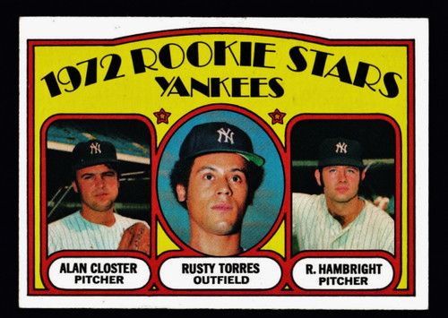 1972 Topps #124 Yankees Rookie Stars EX+