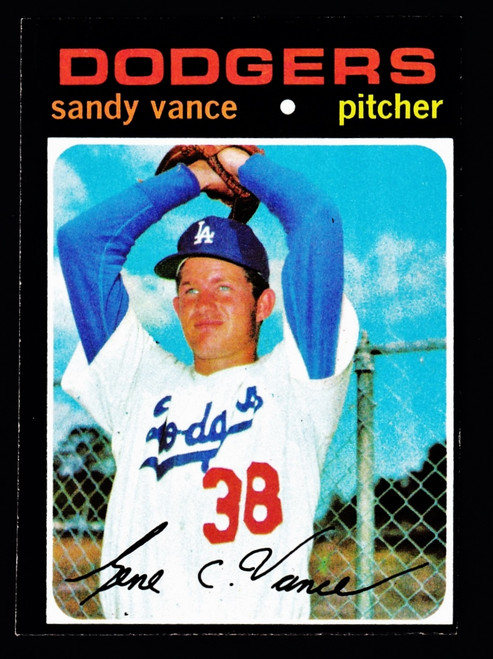 1971 Topps #034 Sandy Vance EX+