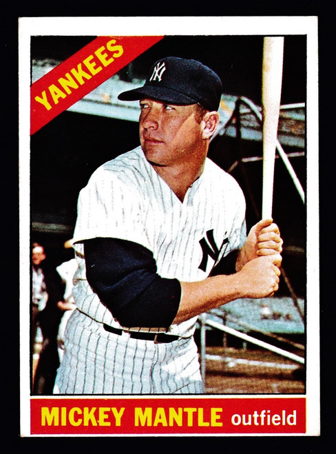 1966 Topps #050 Mickey Mantle EX-