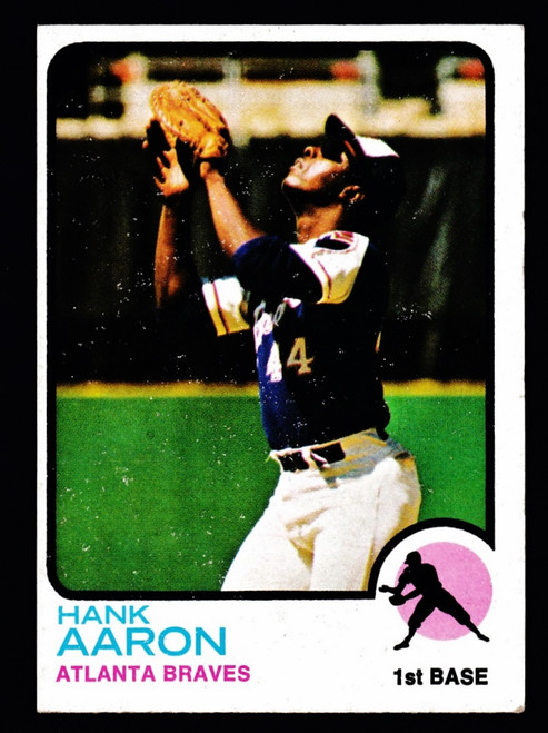 1973 Topps #100 Hank Aaron Poor