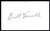 Bill Voiselle Signed 3" X 5" Index Card