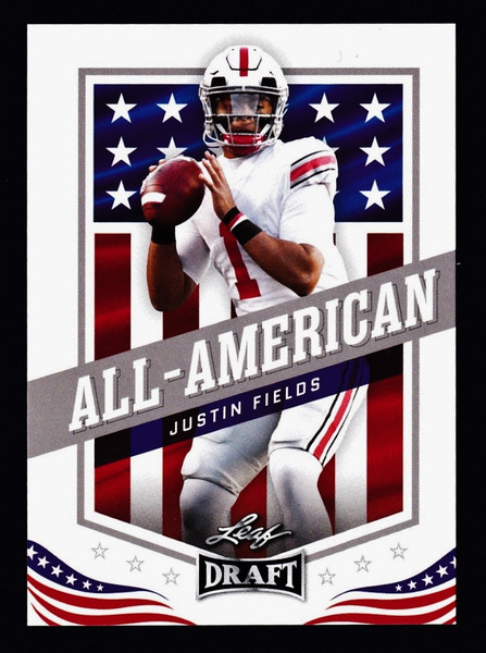 2021 Leaf Draft All American #049 Justin Fields RC NMMT or Better
