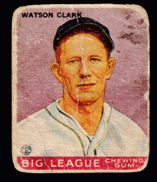 1933 Goudey #017 Watson Clark RC Poor