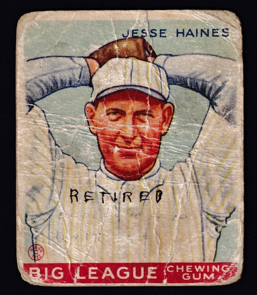 1933 Goudey #073 Jesse Haines Poor